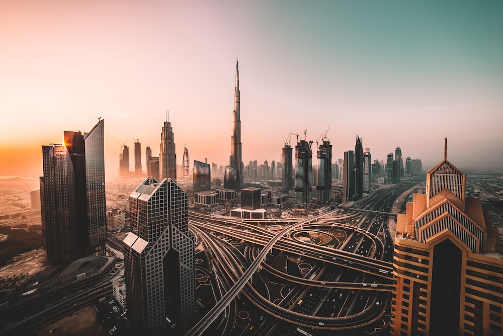Dubai business skyline