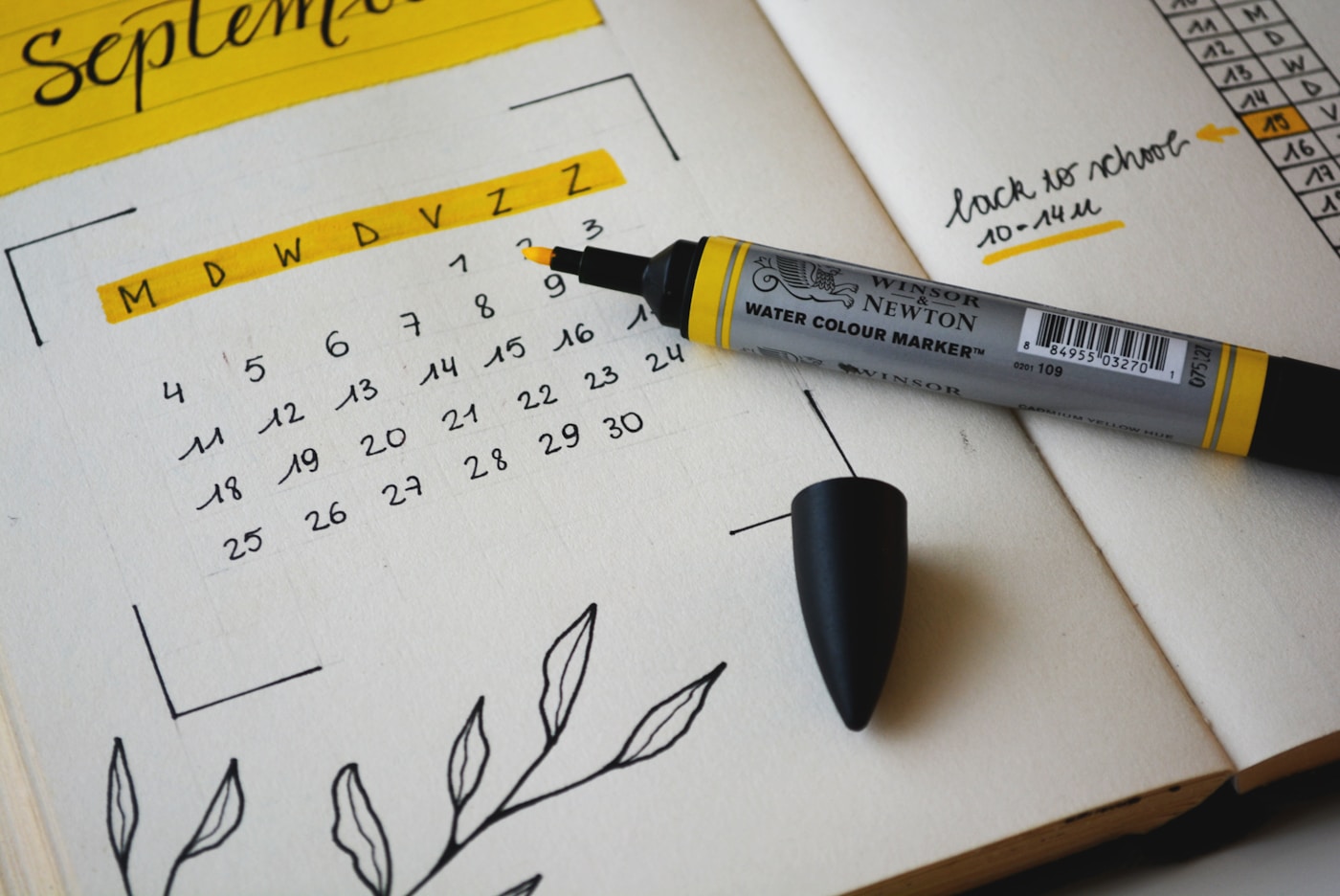 Calendar used to track important deadlines